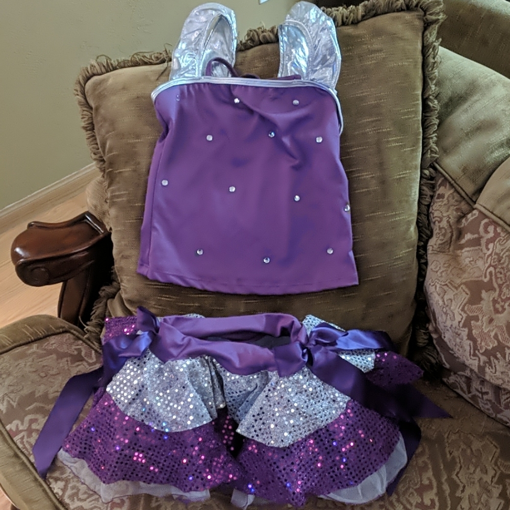 Girls Medium Purple Dance Costume
